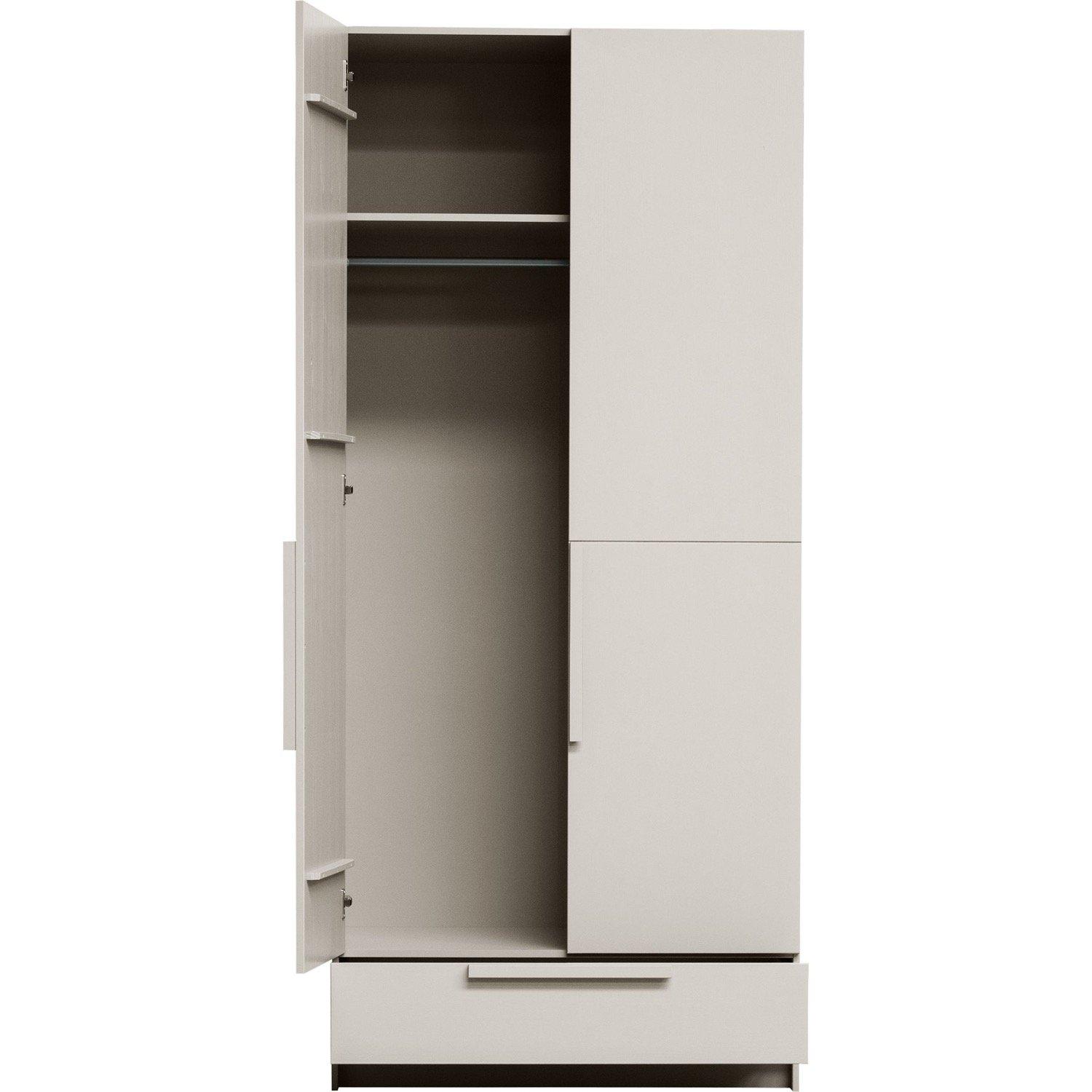 mutoni Armoire Pure 2 portes poussière de pin 95x215  