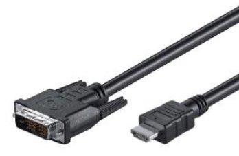 M-CAB  M-Cab HDMI/DVI-D cable 3m black Nero 