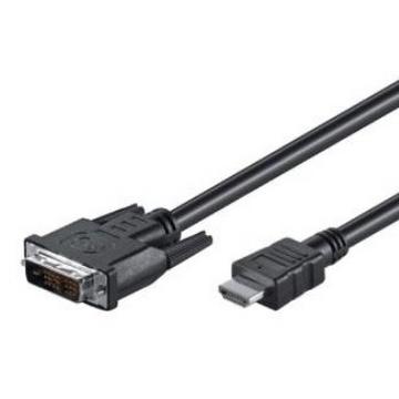 M-Cab HDMI/DVI-D cable 3m black Nero