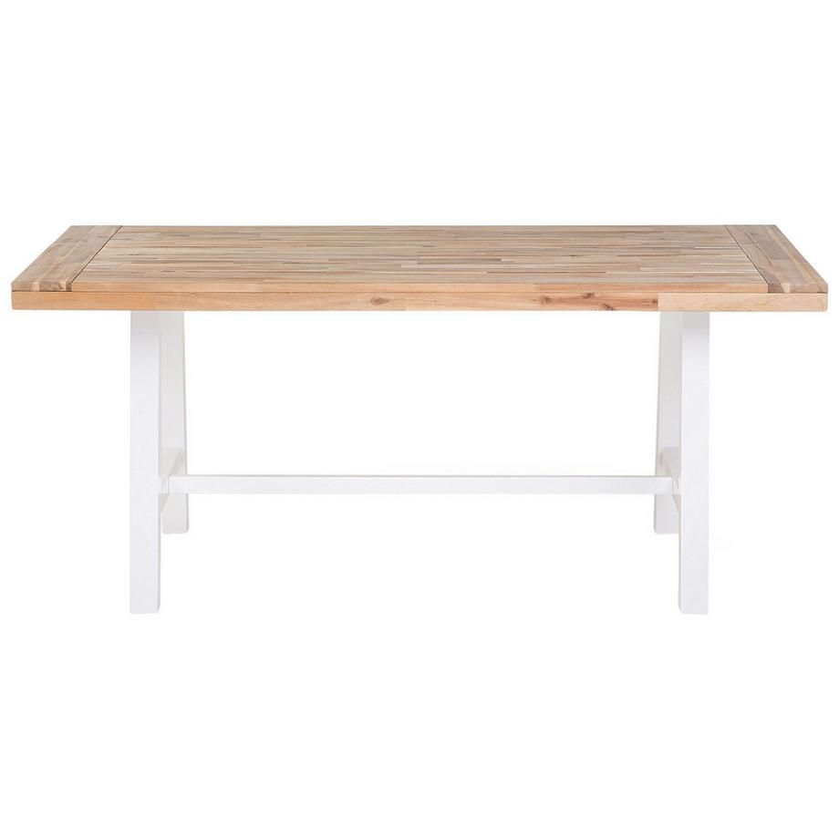 Beliani Set da pranzo per giardino con panche en Legno d'acacia Scandinavo SCANIA  