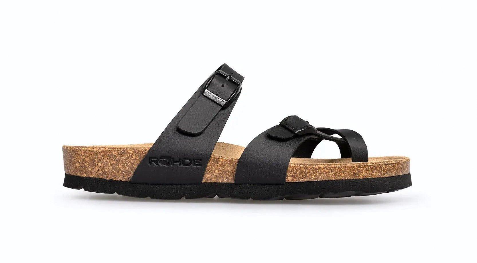 Image of Alba - Synthetik Sandale Damen Schwarz 35