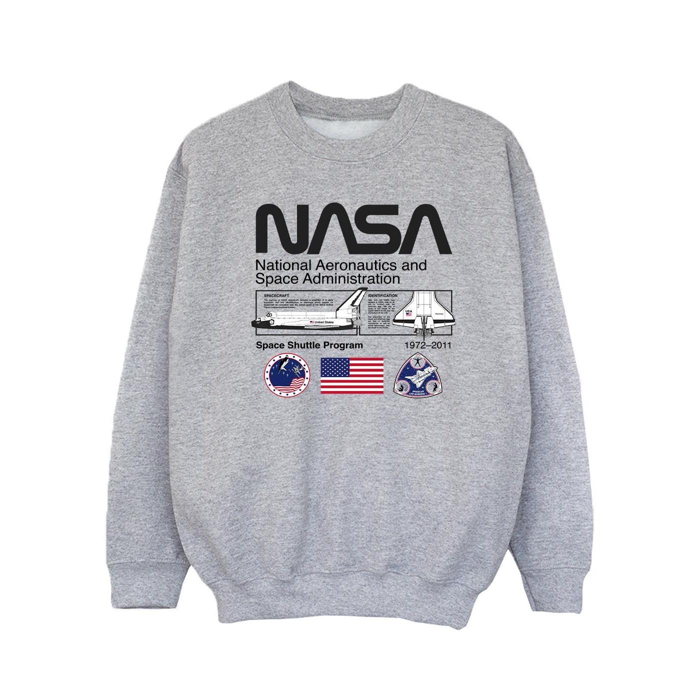 Image of Space Admin Sweatshirt Mädchen Grau 104
