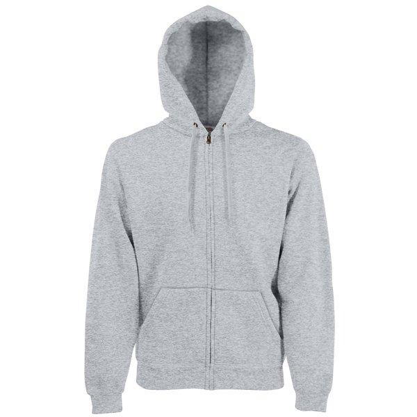 Image of Premium 7030 Mit Kapuze Zipup Sweatshirthoodie Herren Grau L