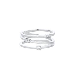 Elli  Ring Wickelring Filigran Zirkonia Trend 925 Silber 