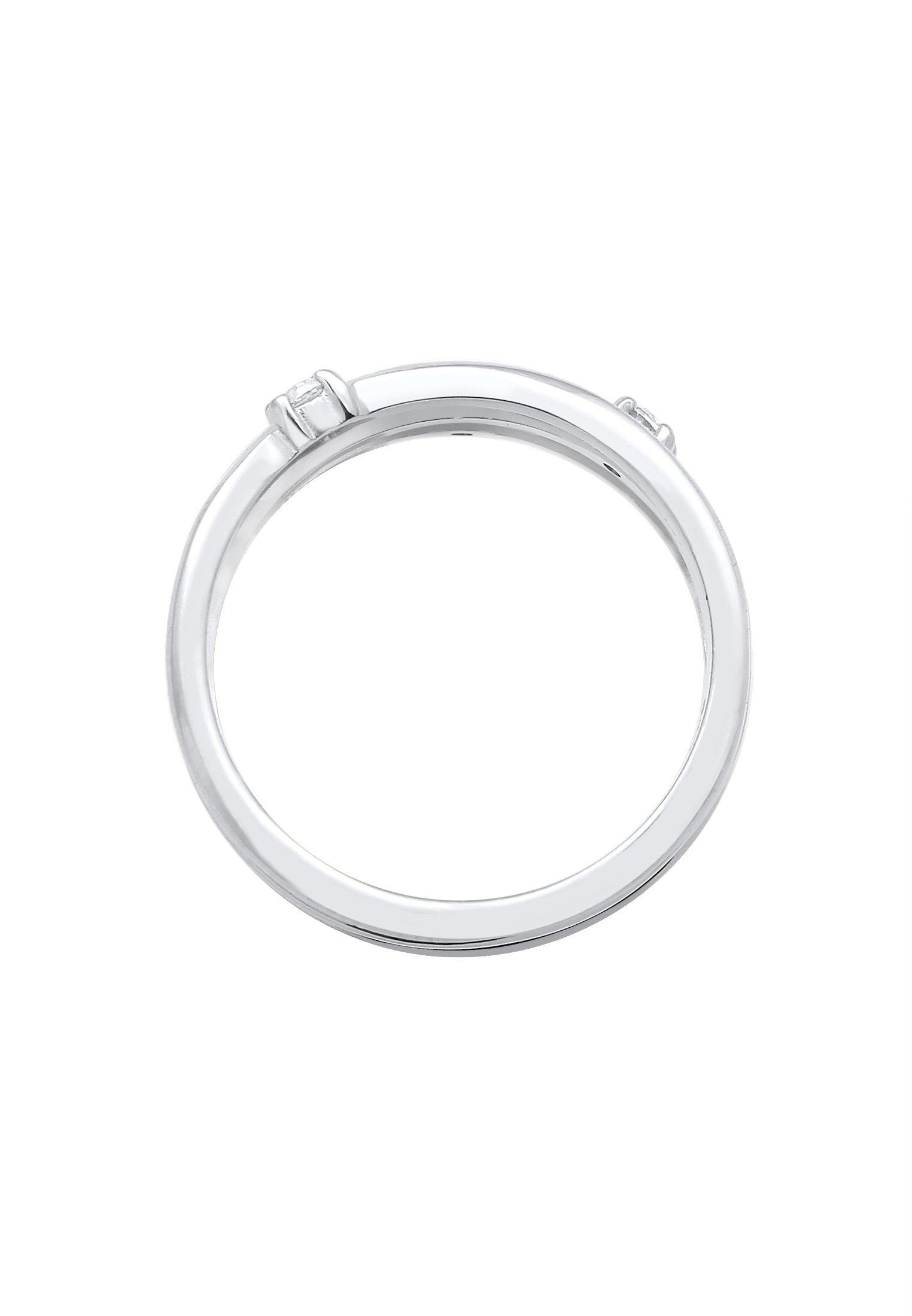 Elli  Ring Wickelring Filigran Zirkonia Trend 925 Silber 