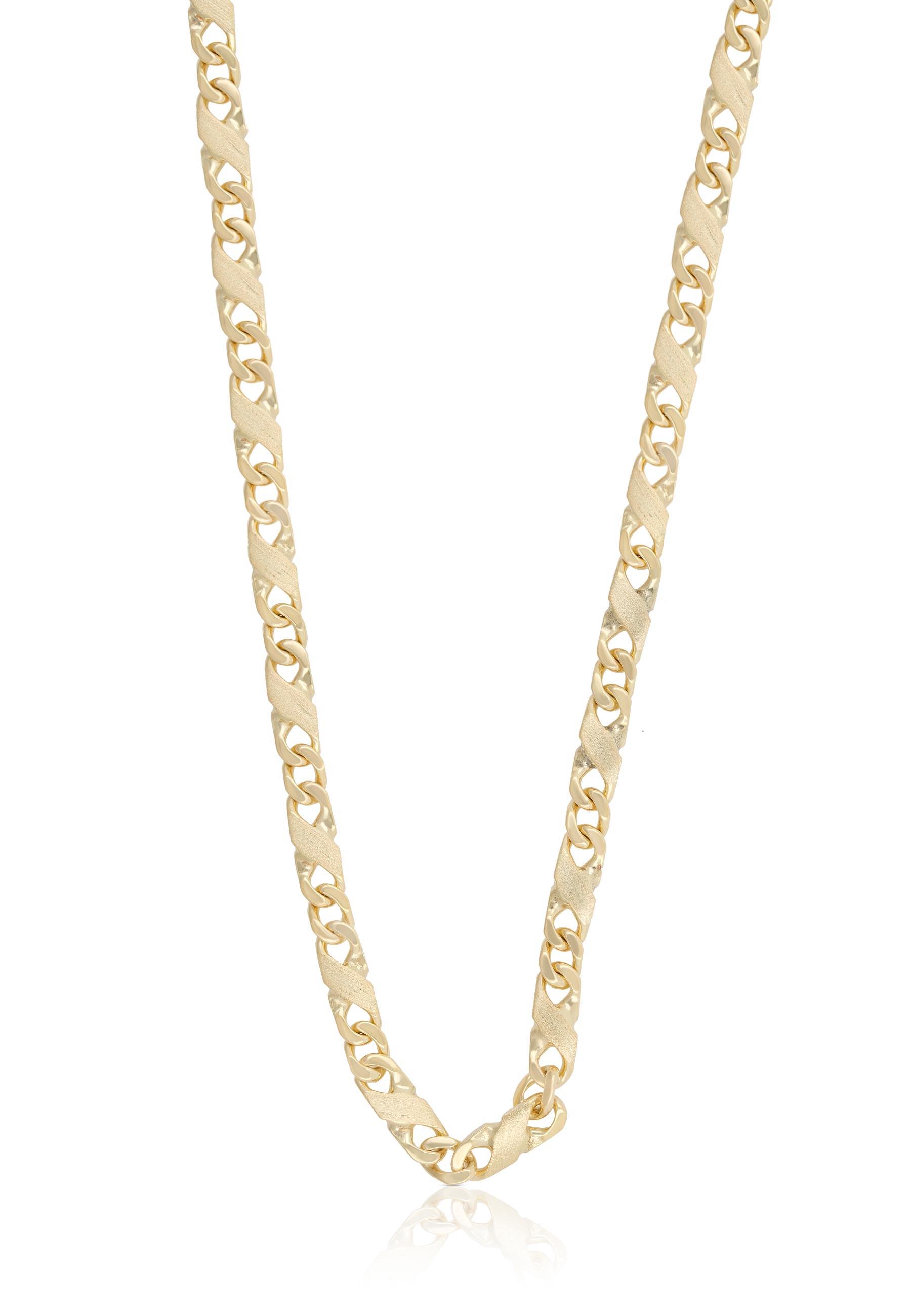 MUAU Schmuck  Collier 8er-Kette Gelbgold 750, 3.8mm, 50cm 