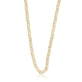 MUAU Schmuck  Collier 8er-Kette Gelbgold 750, 3.8mm, 50cm 