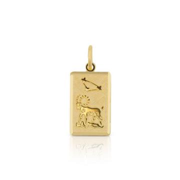 Pendentif signe du zodiaque bélier or jaune 750, 20x9mm