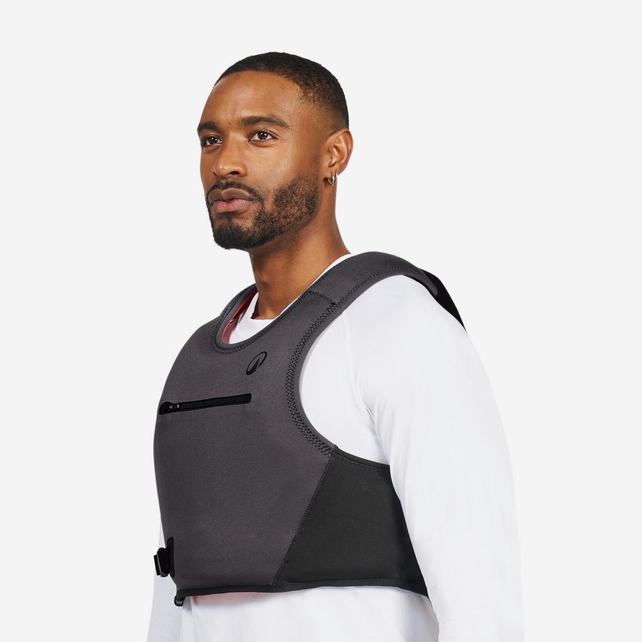 DECATHLON  Gilet d'impact et d'aide à la flottabilité 50N court - 500 noir 