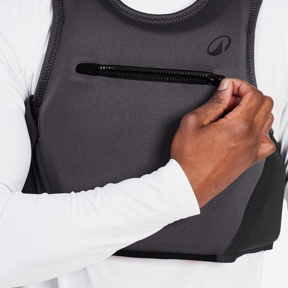 DECATHLON  Gilet d'impact et d'aide à la flottabilité 50N court - 500 noir 