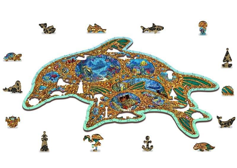 WoodenCity  Delfin - Jewels of the Sea L (250 Teile) - Holzpuzzle 