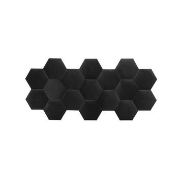 Pannello da parete testata Velluto Grigio HOPE