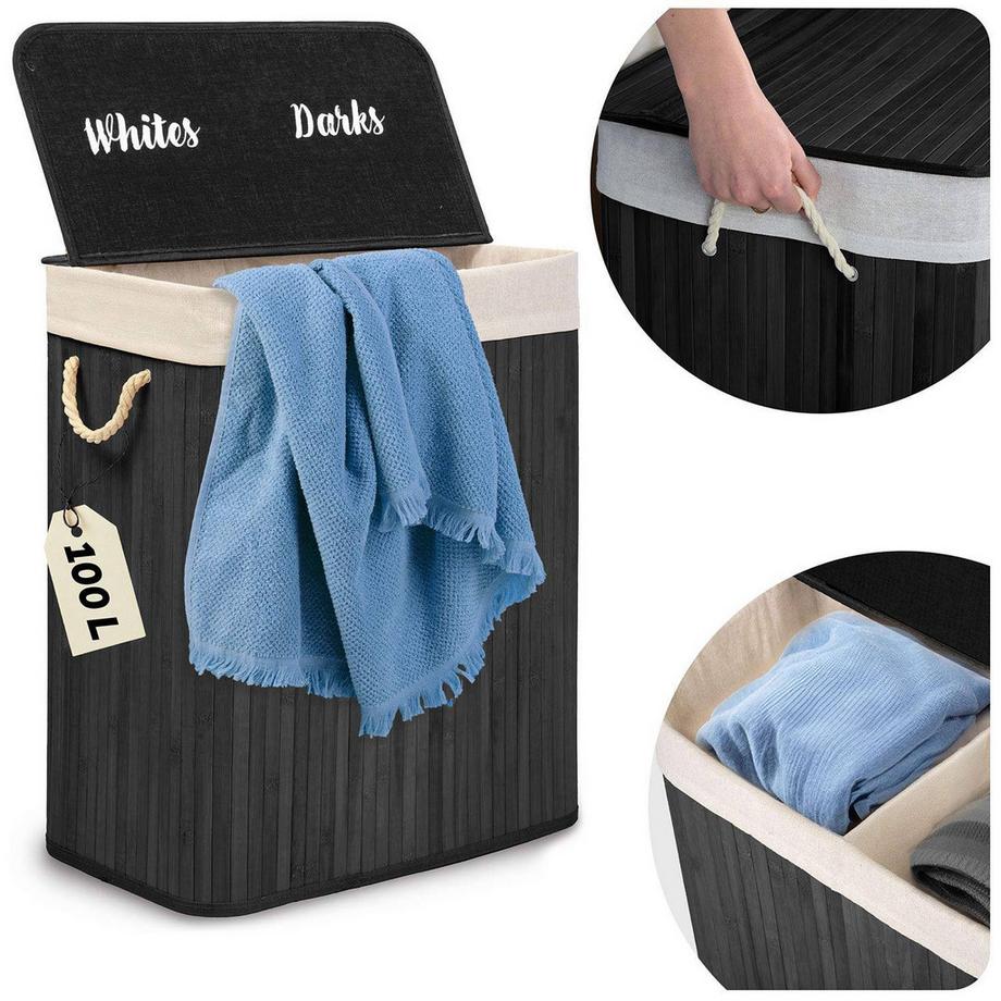 Wäschekorb mit Deckel 100 l