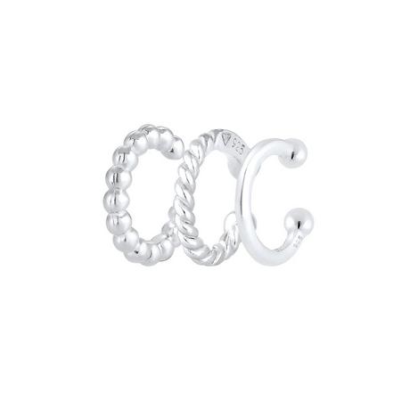 Elli  Ohrringe Earcuff 3Er Set Kugel Geo Minimal 
