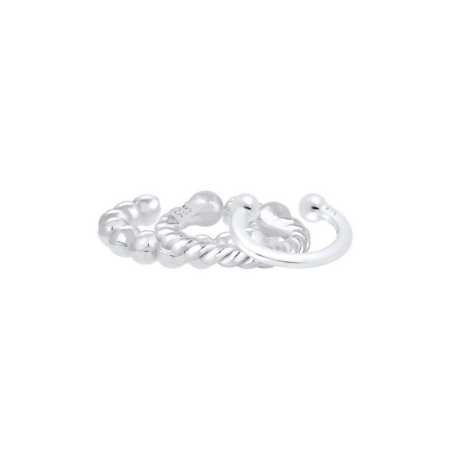 Elli  Ohrringe Earcuff 3Er Set Kugel Geo Minimal 