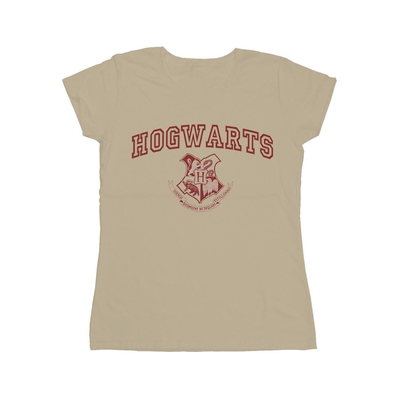 Image of Hogwarts Crest Tshirt Damen Sand XXL