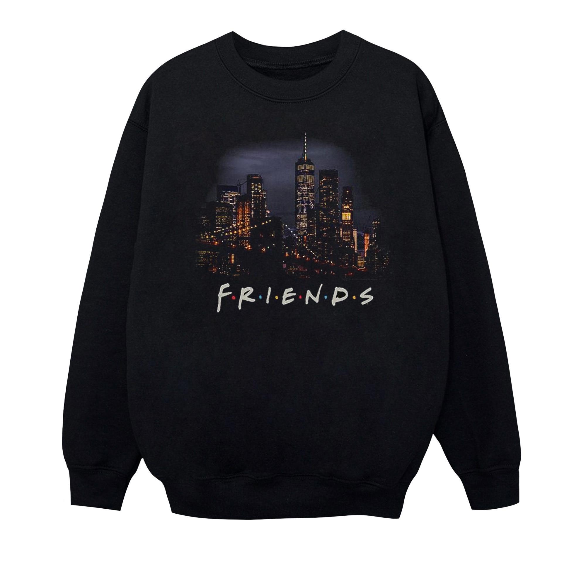 Image of Night Skyline Sweatshirt Mädchen Schwarz 116
