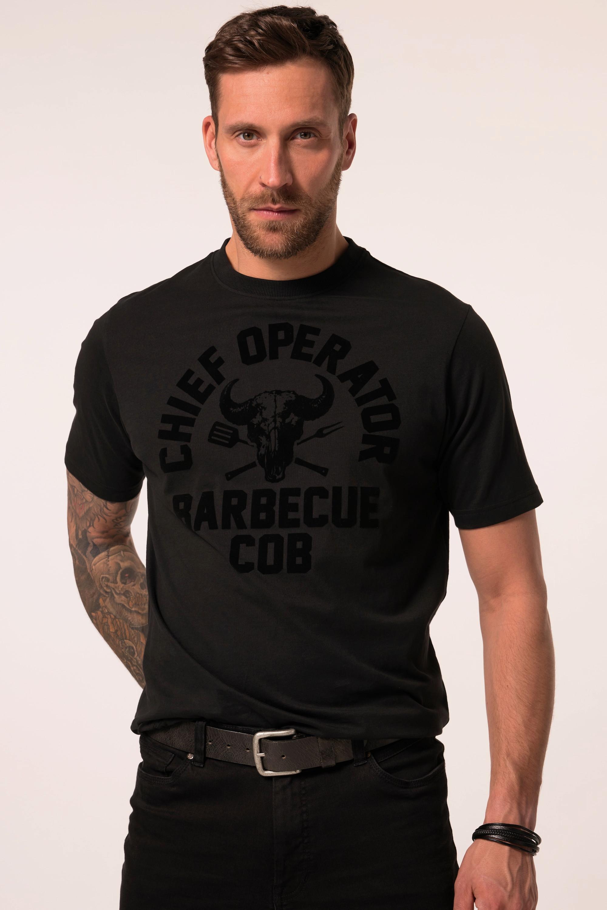 JP1880 Kurzarm Barbecue Print T-Shirt  