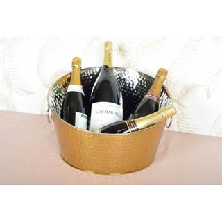 Aulica SCHAUMWEIN-EIMER GOLD GESCHLAGEN 38CM  