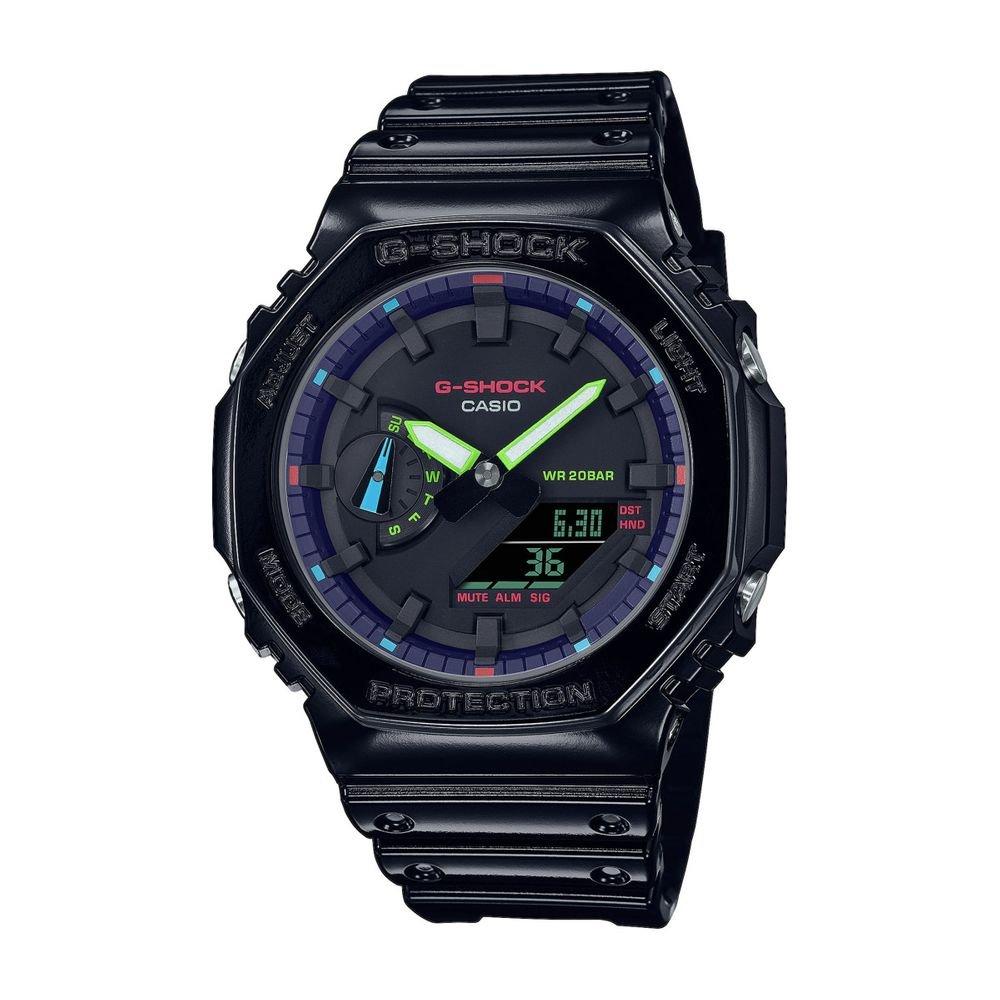 CASIO  GA-2100RGB-1AER G-Shock Classic Garish Rainbow Chrono 