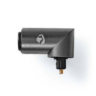 Nedis  Adaptateur TosLink | TosLink femelle | TosLink mâle | coudé 90° | Aluminium | Gris avec métal | 1 pc. | Boîte 