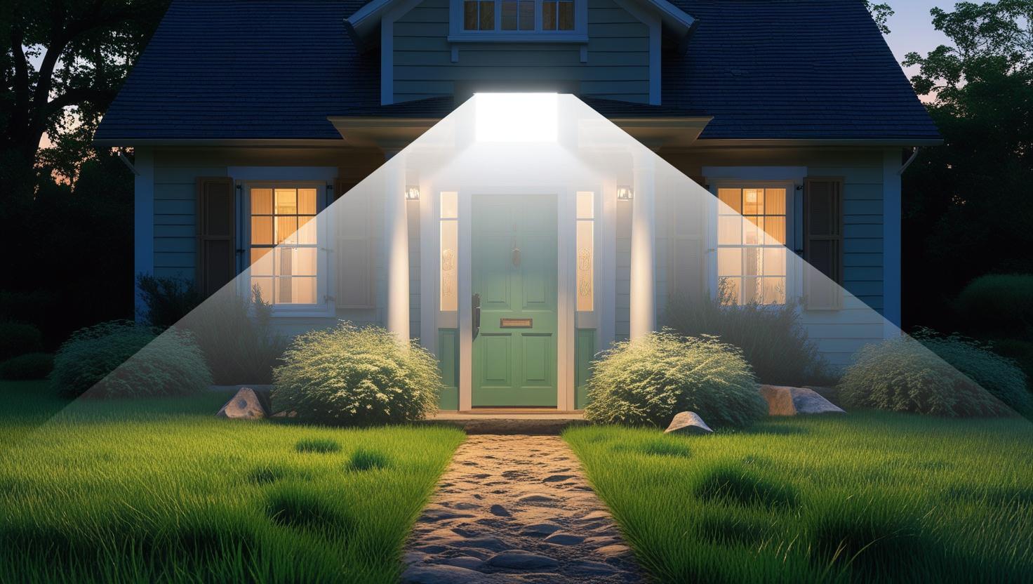 INDUSTEX Vigilamp Solar Light with sensor-Luce solare per esterni con sensore di movimento e telecomando - 240 LED, 500 lumen, resistente alle intemperie IP64  