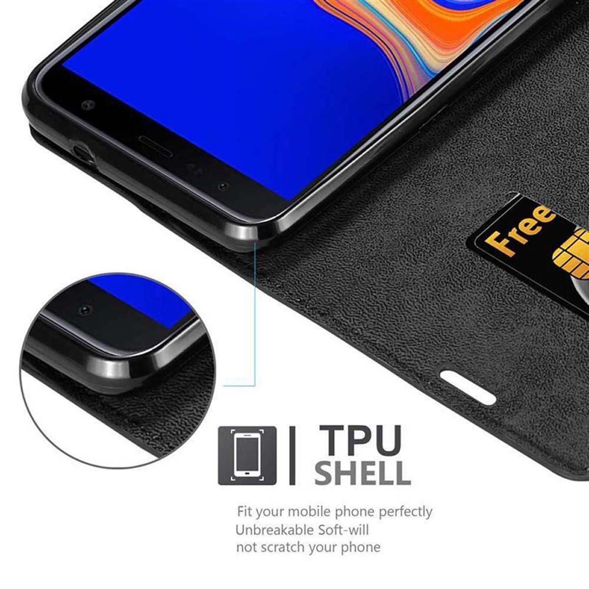 Cadorabo  Housse compatible avec Samsung Galaxy J6 PLUS - Coque de protection avec fermeture magnétique, fonction de support et compartiment pour carte 