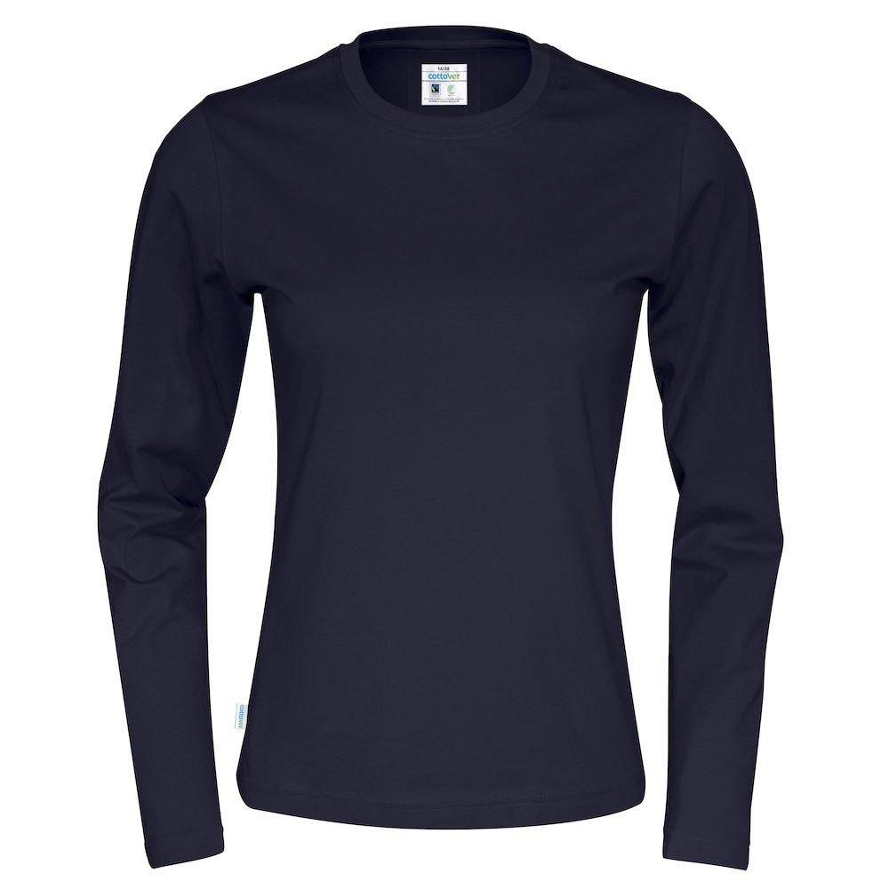 Image of Tshirt Langärmlig Damen Marine XL
