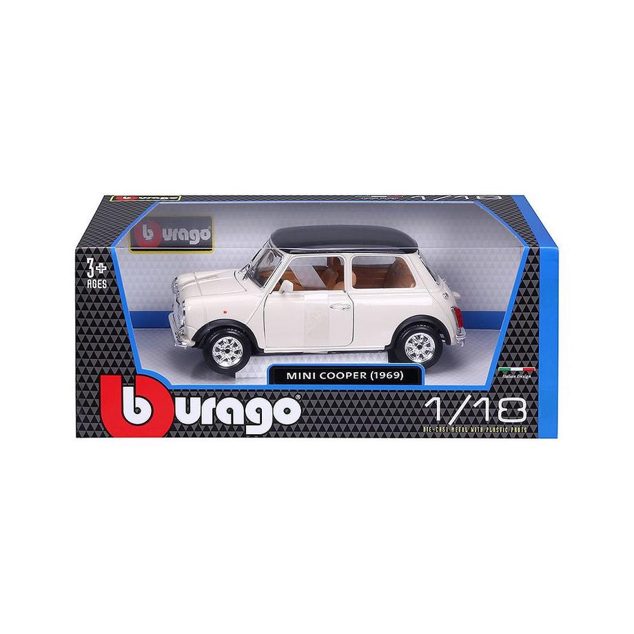 bburago  1:18 Mini Cooper 1969 Beige 