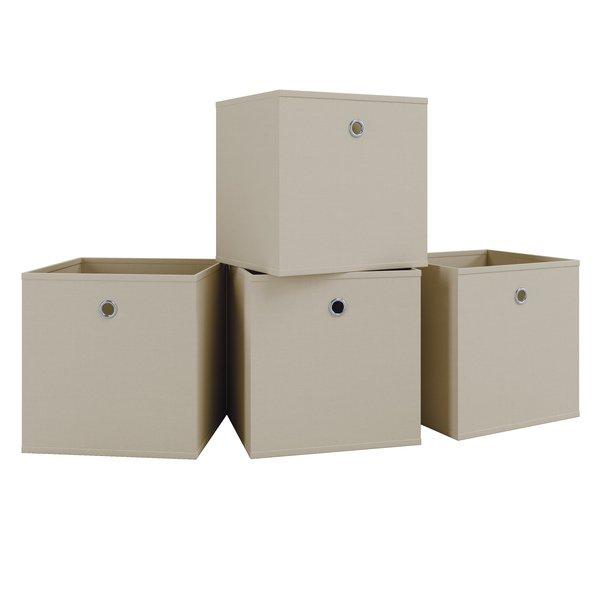 Image of 4er Set Faltbox Klappbox Stoff Kiste Faltschachtel Regalbox Aufbewahrung Boxas 4er Set Faltbox Klappbox Stoff Kiste Faltschachtel Regalbox Aufbewahrung Boxas