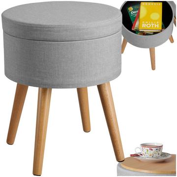 Tabouret avec espace de rangement YARA rond