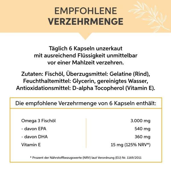 Eltabia  Omega 3 Kapseln 500mg 