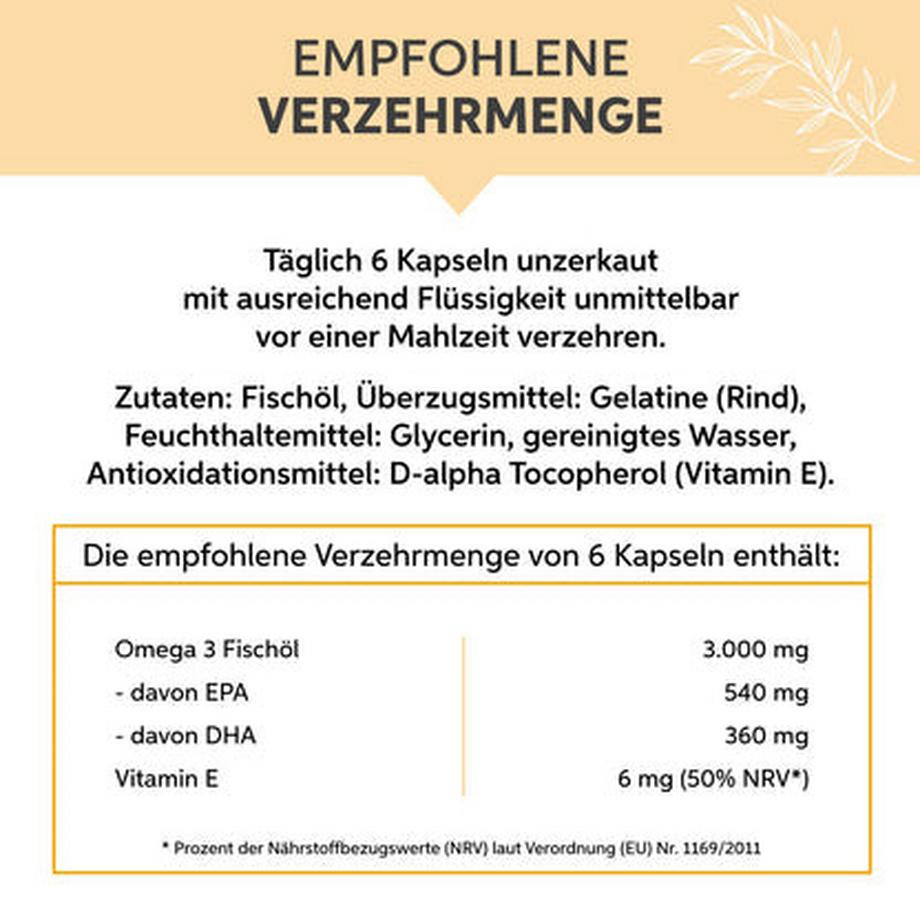 Eltabia  Omega 3 Kapseln 500mg 