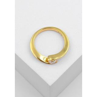 MUAU Schmuck  Solitaire Ring Diamant 0.30ct. Gelbgold 750 