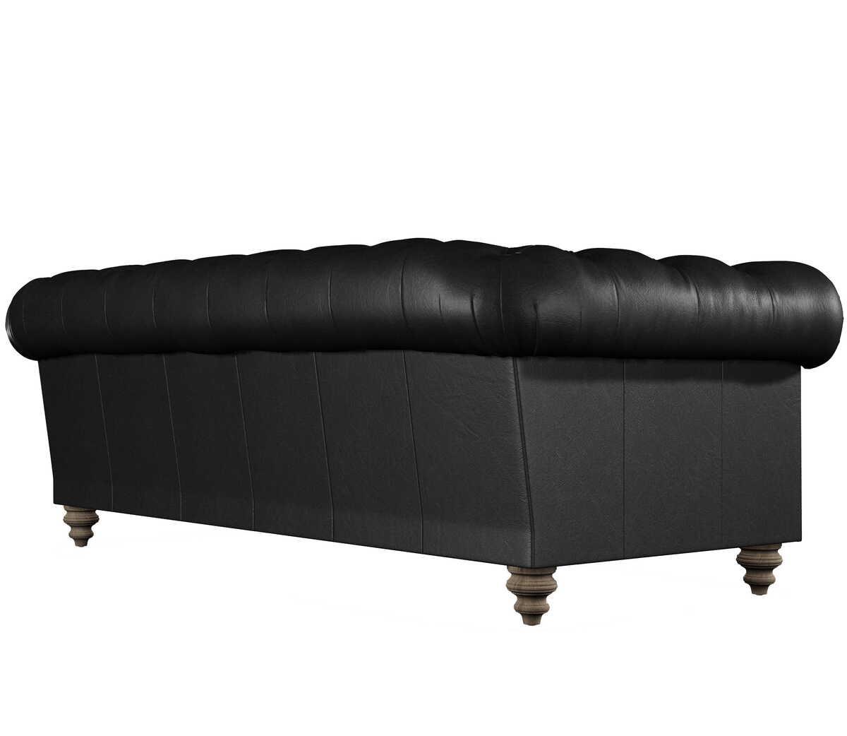 mutoni Chesterfield Sofa Coniston Leder Galveston Black 212  