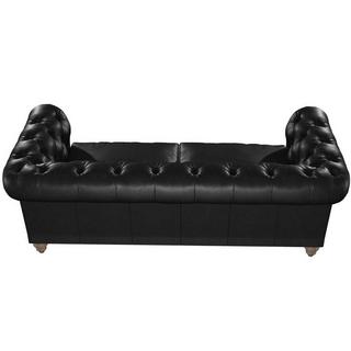 mutoni Chesterfield Sofa Coniston Leder Galveston Black 212  