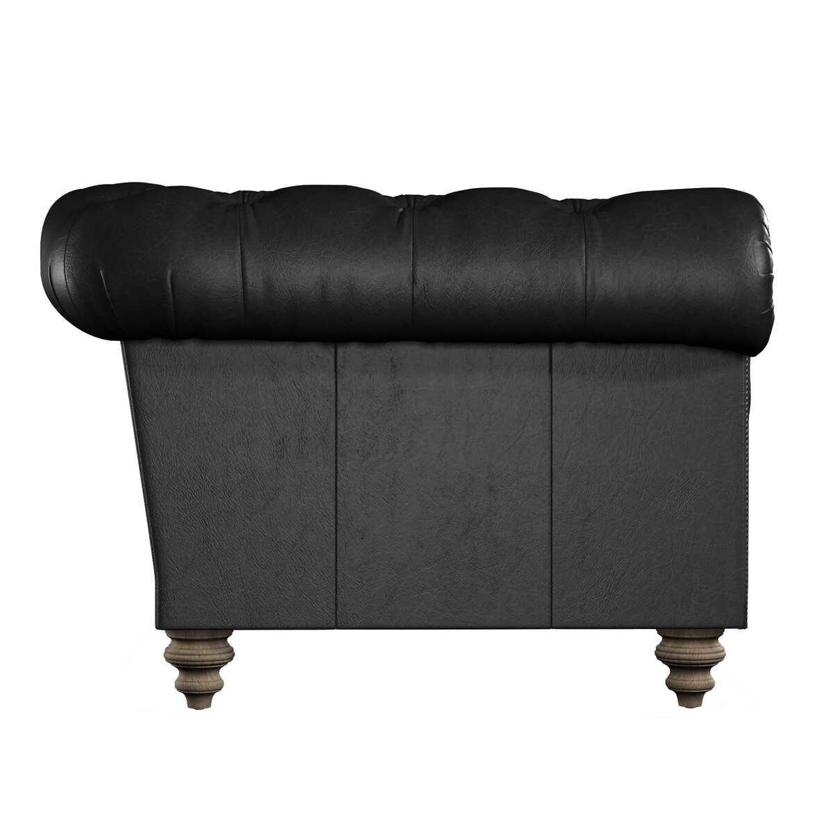 mutoni Chesterfield Sofa Coniston Leder Galveston Black 212  