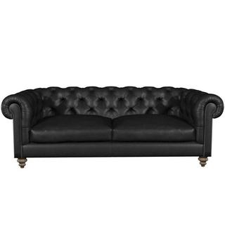 mutoni Chesterfield Sofa Coniston Leder Galveston Black 212  