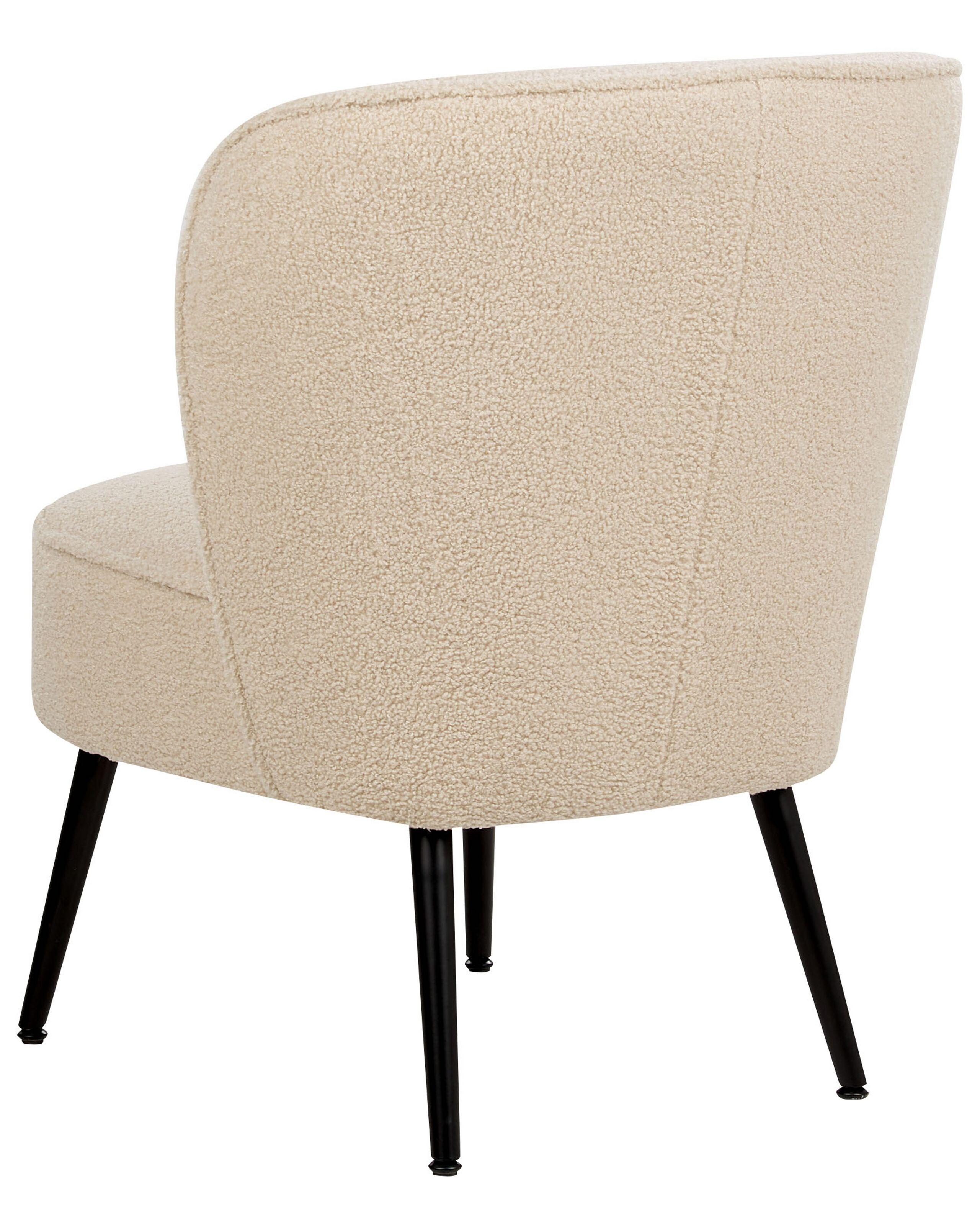 Beliani Fauteuil en Bouclé Moderne VOSS  