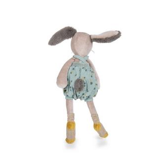 Moulin Roty  peluche lapin vert, Trois Petits Lapins, Moulin Roty 
