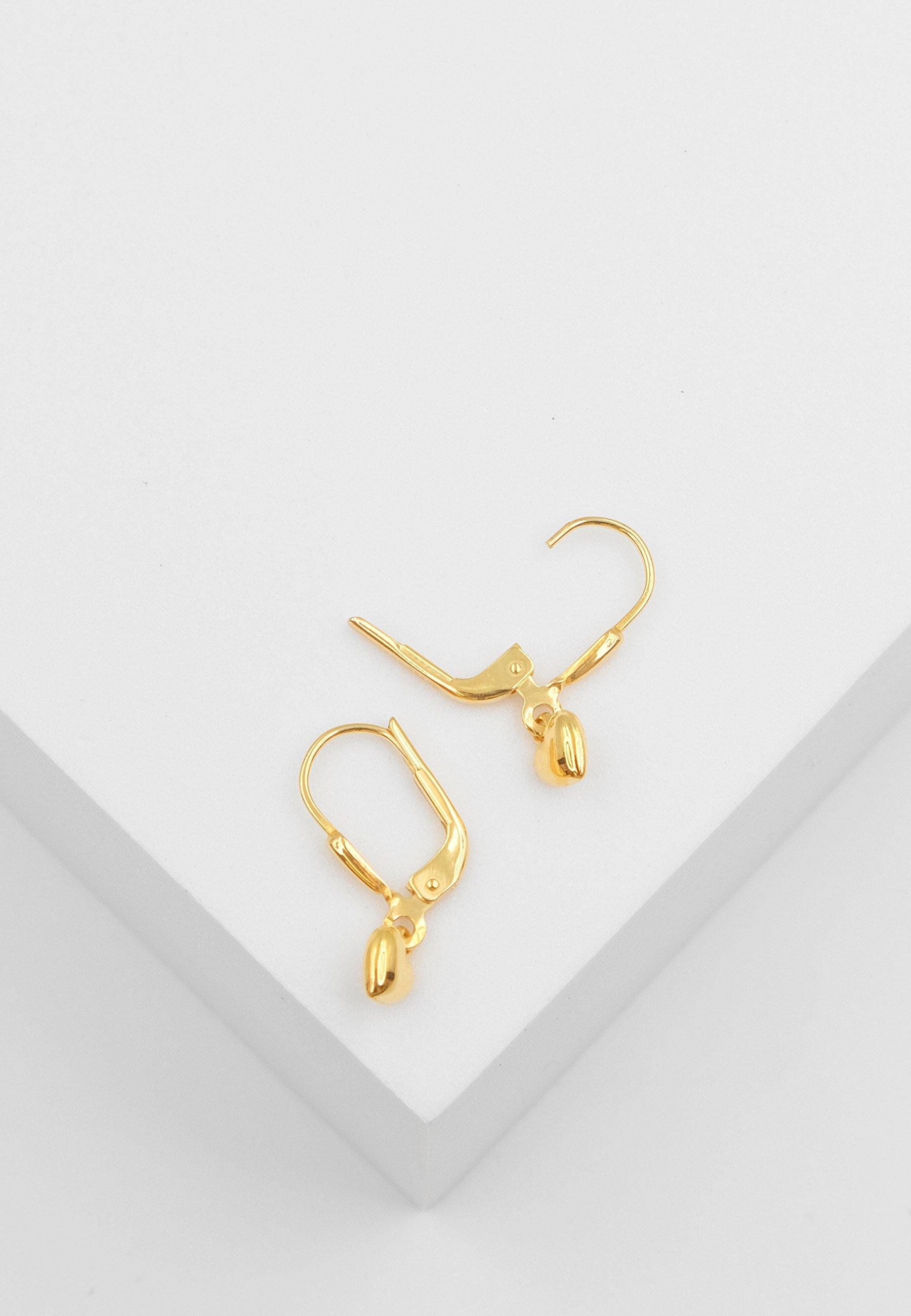 MUAU Schmuck  Ohrhänger Gelbgold 750, 16x5mm 