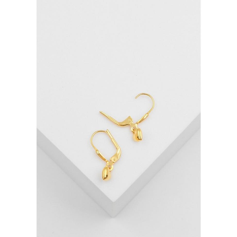 MUAU Schmuck  Boucle d'oreille or jaune 750, 16x5mm 