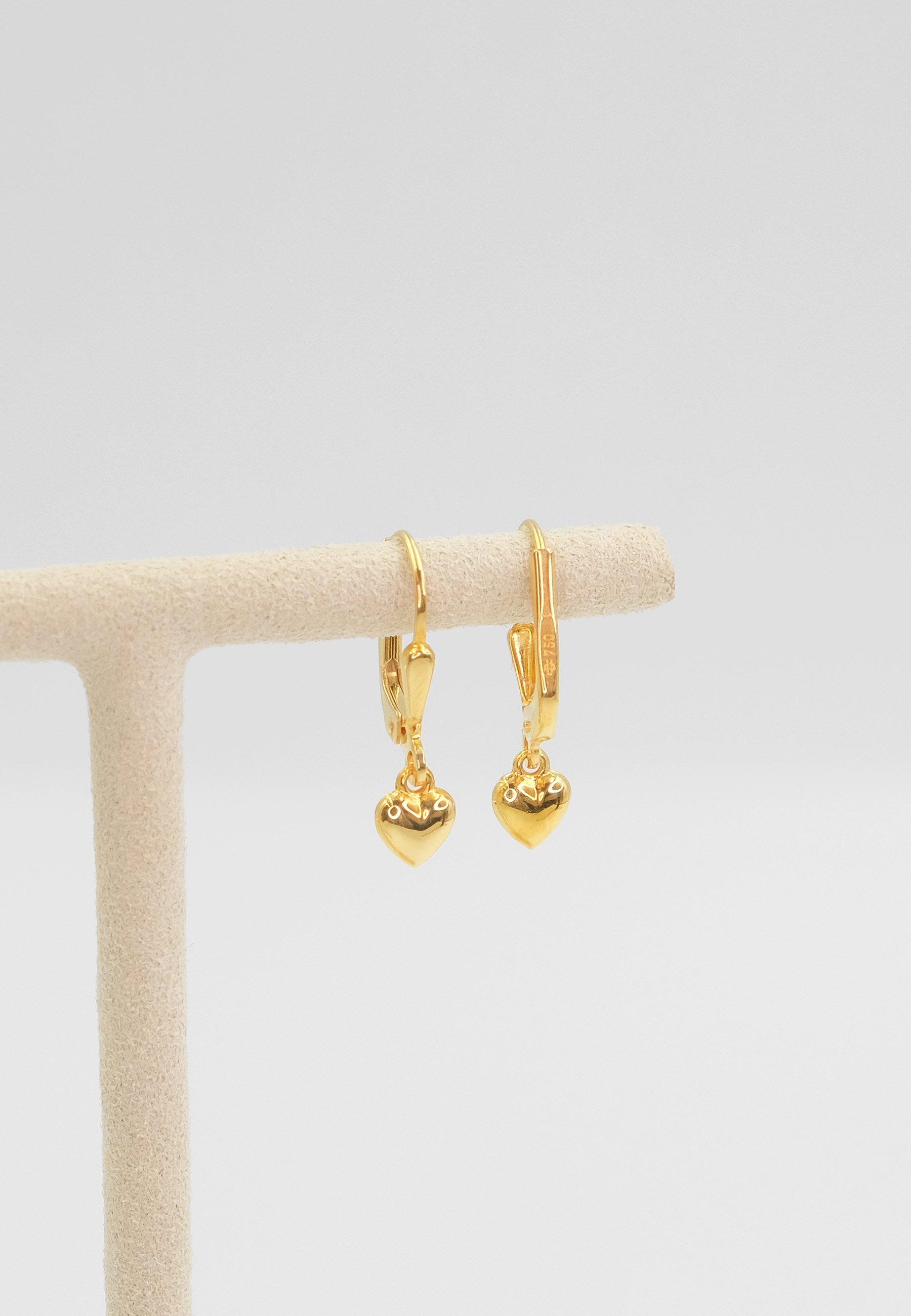 MUAU Schmuck  Ohrhänger Gelbgold 750, 16x5mm 