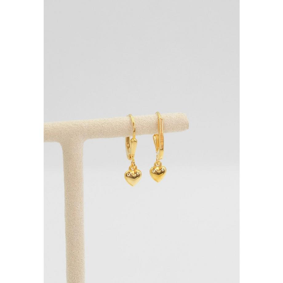MUAU Schmuck  Boucle d'oreille or jaune 750, 16x5mm 