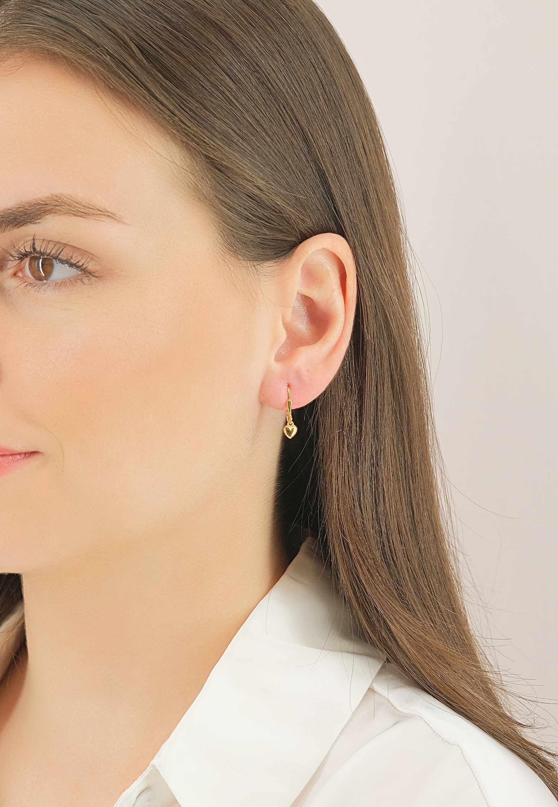 MUAU Schmuck  Ohrhänger Gelbgold 750, 16x5mm 