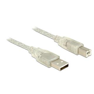 DeLock  83892 câble USB 1 m USB 2.0 USB A USB B Transparent 