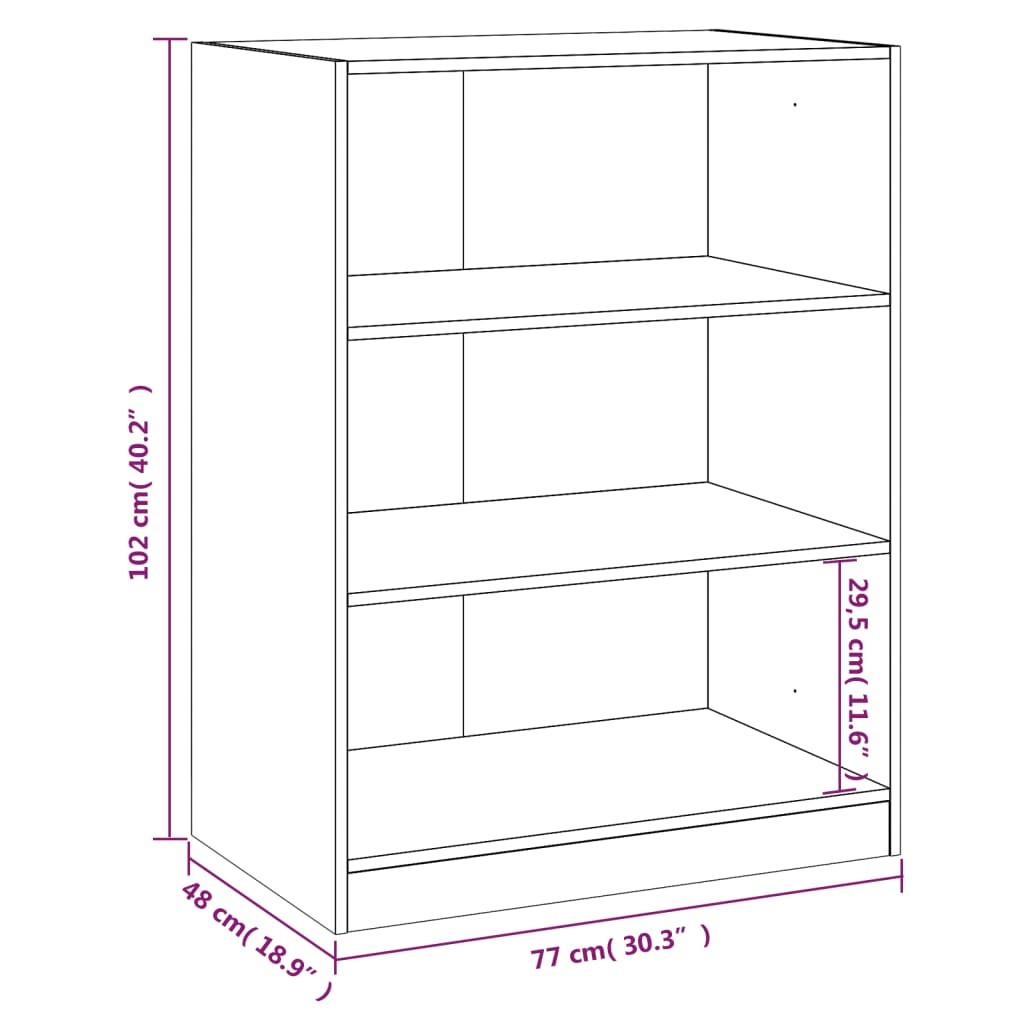 VidaXL  Garde-robe bois d'ingénierie 