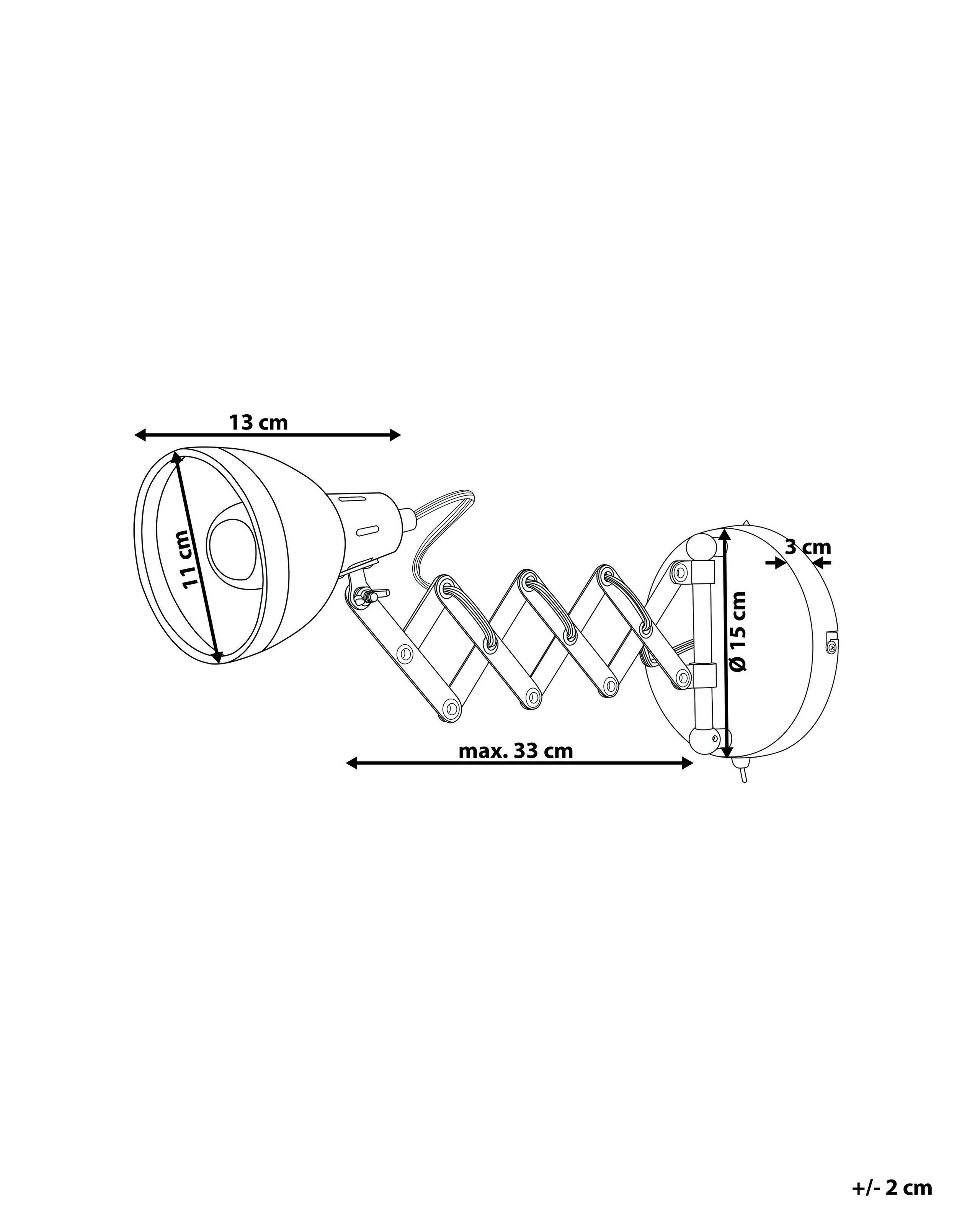 Beliani Applique en Acciaio Industriale HARRINGTON  