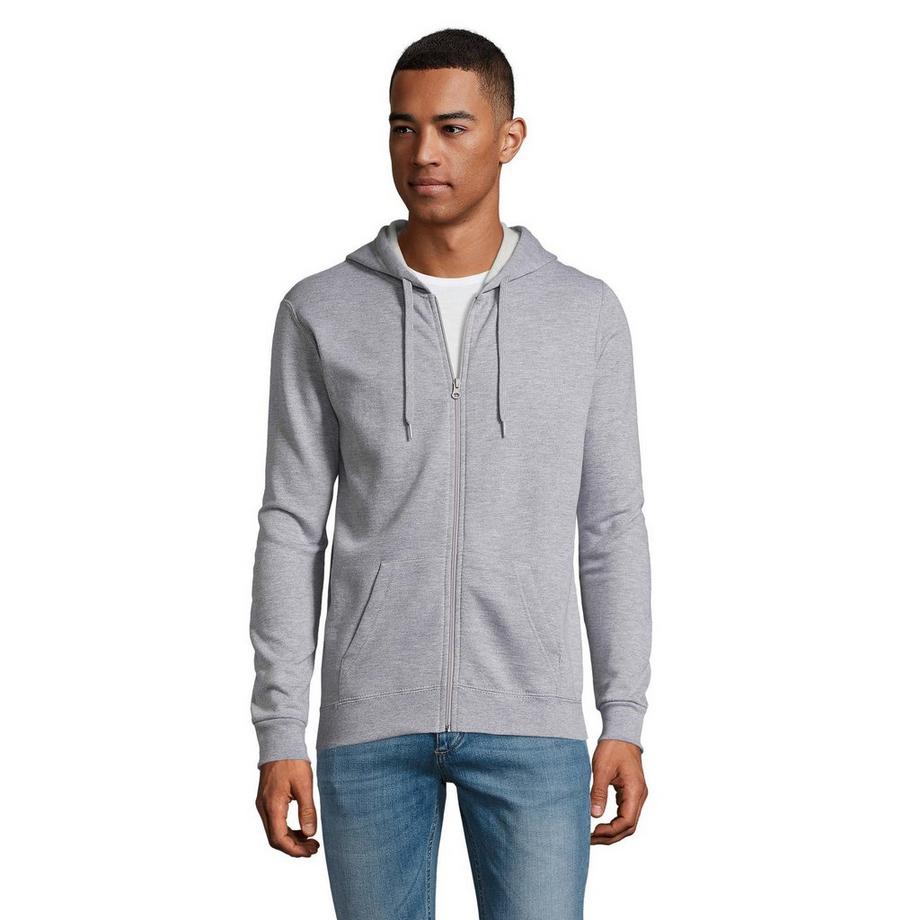 SOLS Stone Felpa con Cappuccio Full Zip  