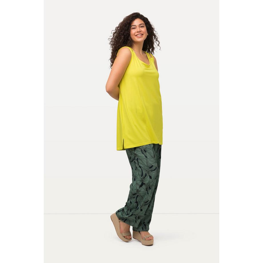 Ulla Popken Haut sans manches Col Rond Coupe A-Ligne Bretelles Divisées  